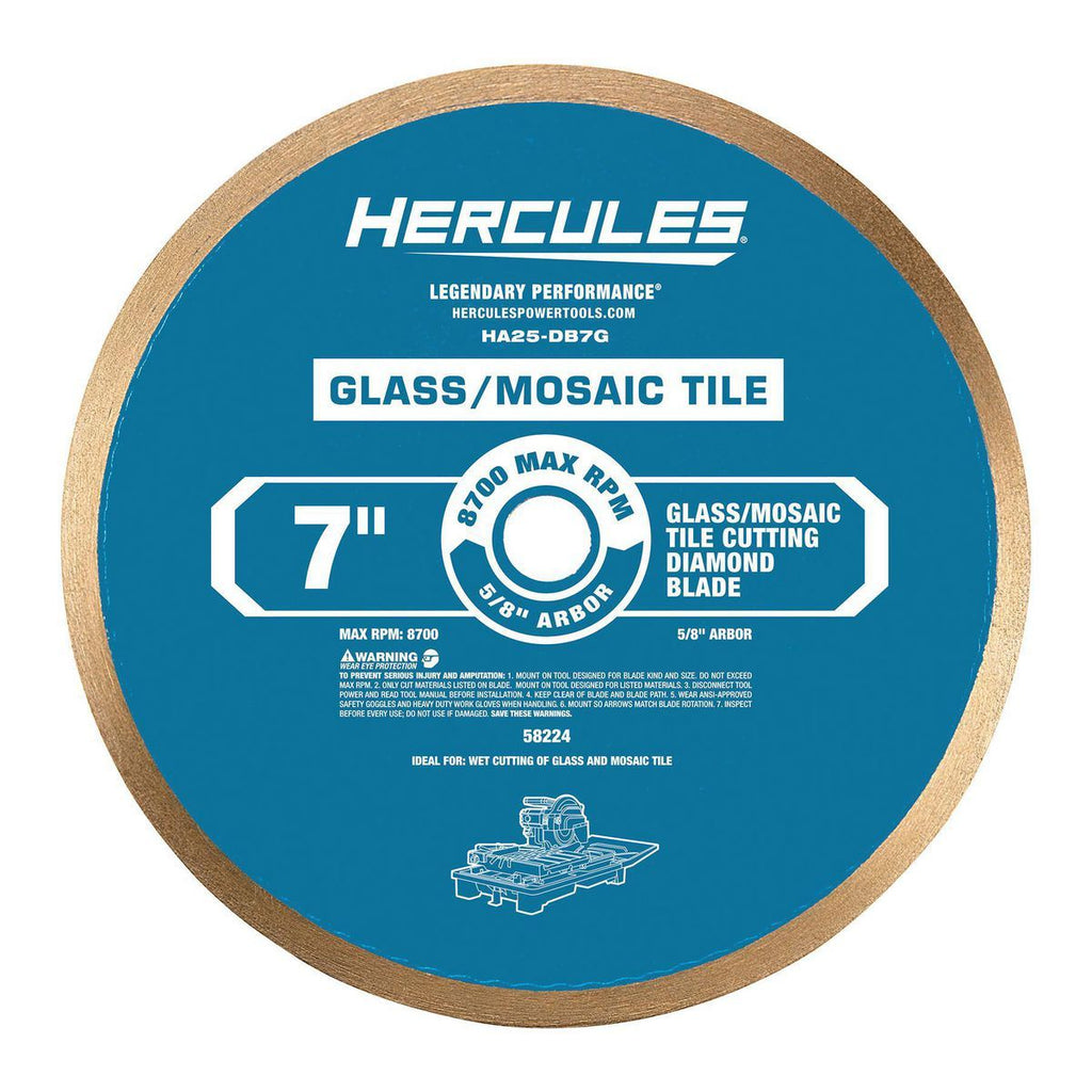 7 in. Glass and Mosaic Tile Cutting Diamond Blade S293576