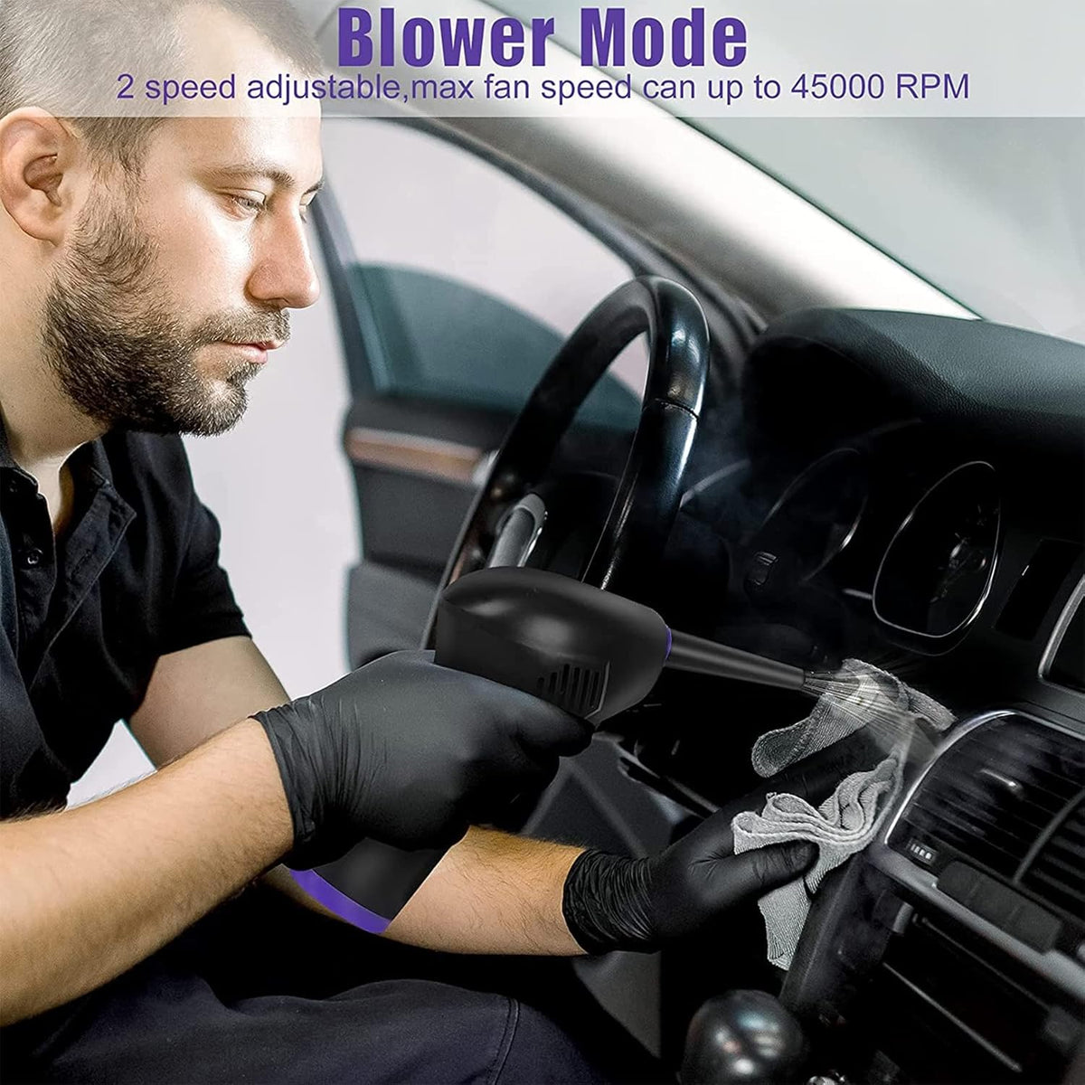 15000mAh Electric Air Duster with LED Light H18524