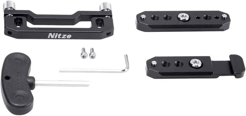 NATO Rails Mounting Plates Kit with HDMI Cable Clamp F395