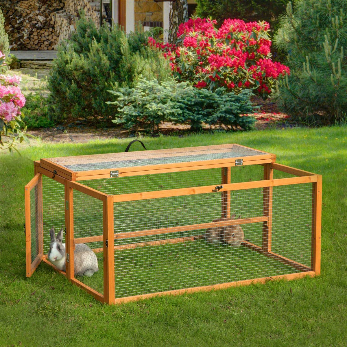 Chicken Coop & Roosting Bar Small Pet Hutch I514