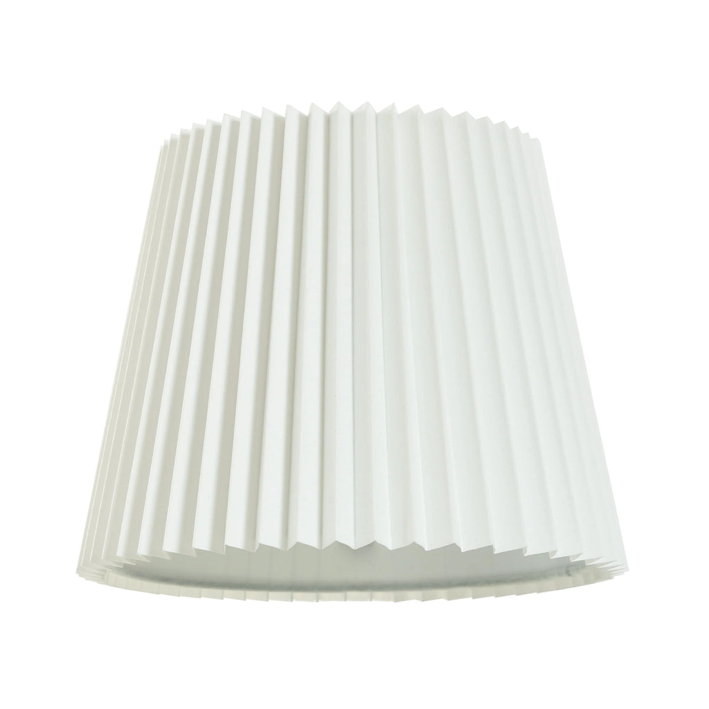 White Knife Pleat Accent Lamp Shade I6608