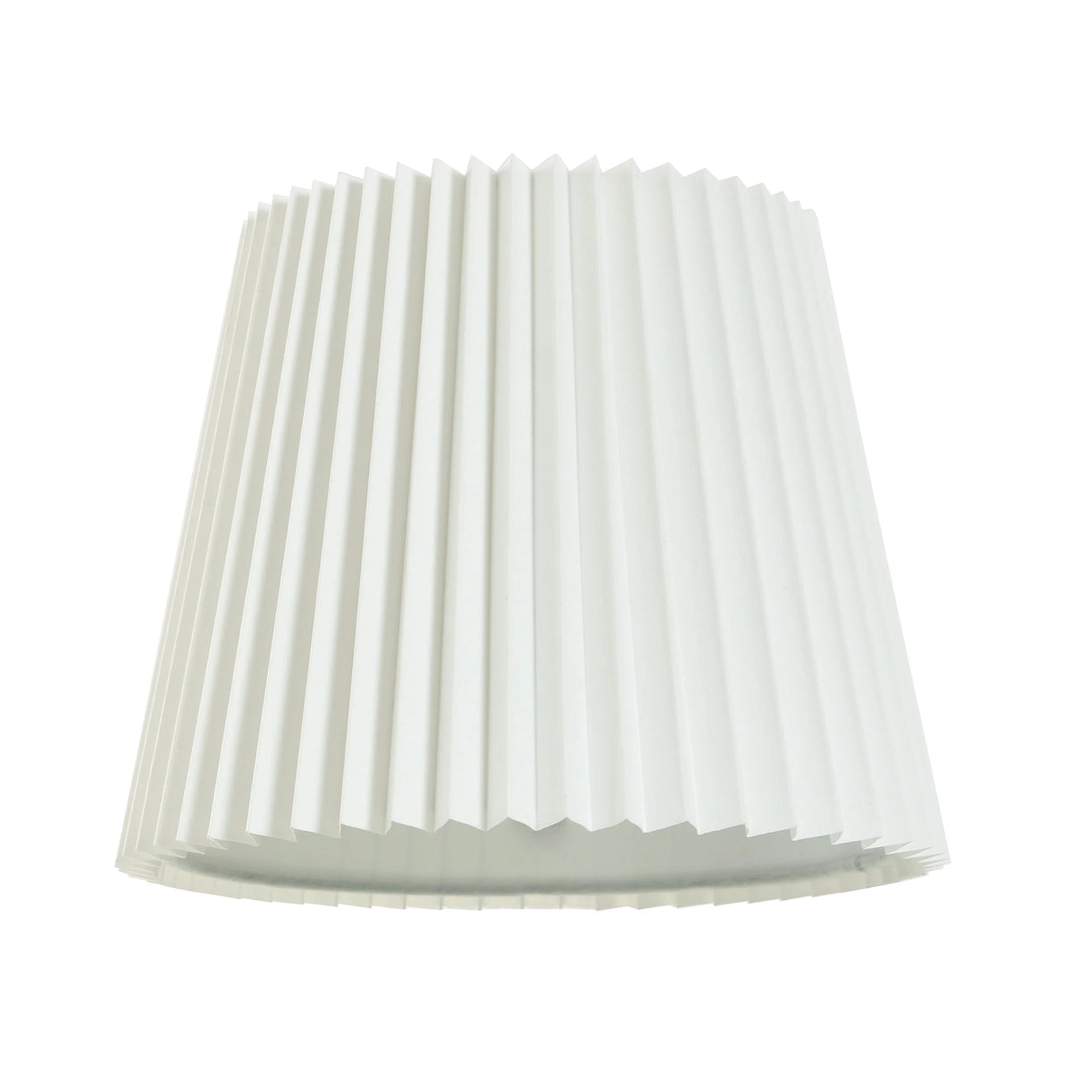 White Knife Pleat Accent Lamp Shade I6608