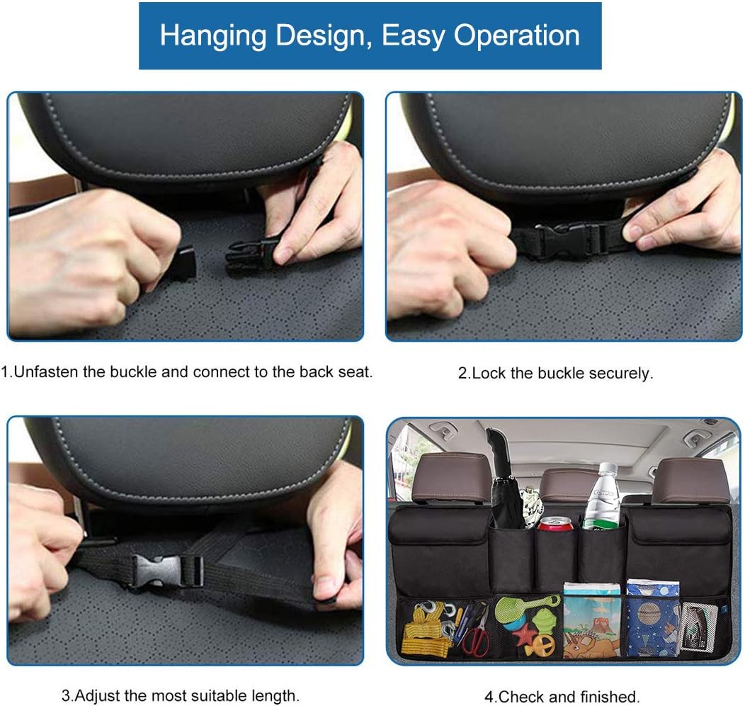 Trunk Organizer Car Storage with 5 Deep Pockets W414760