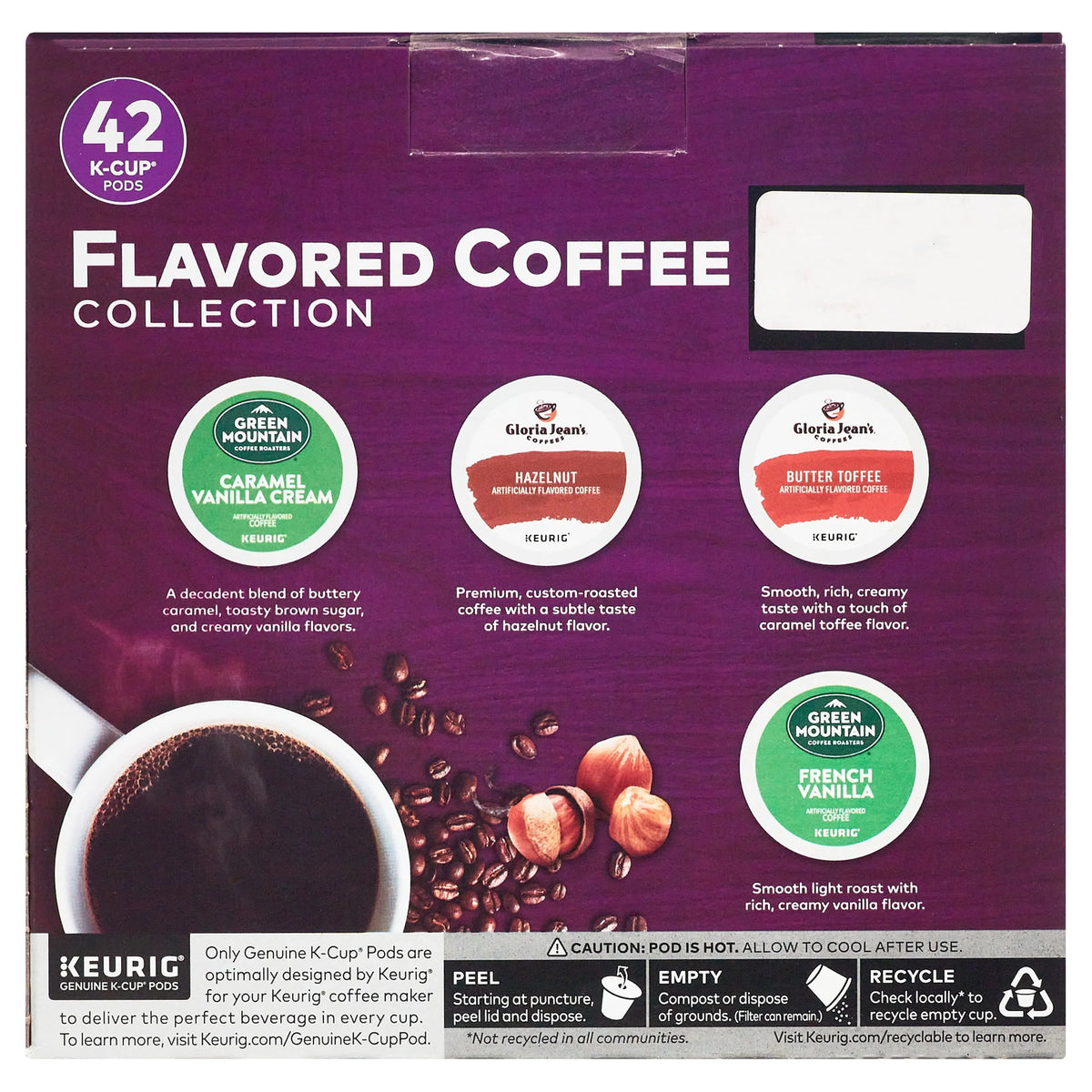 Flavored Variety Coffee K-Cup Pods, 42 Count C956