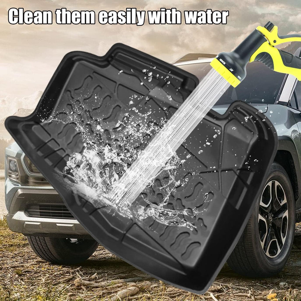 Black Floor Mats Liners Front and Rear Carpet P81080