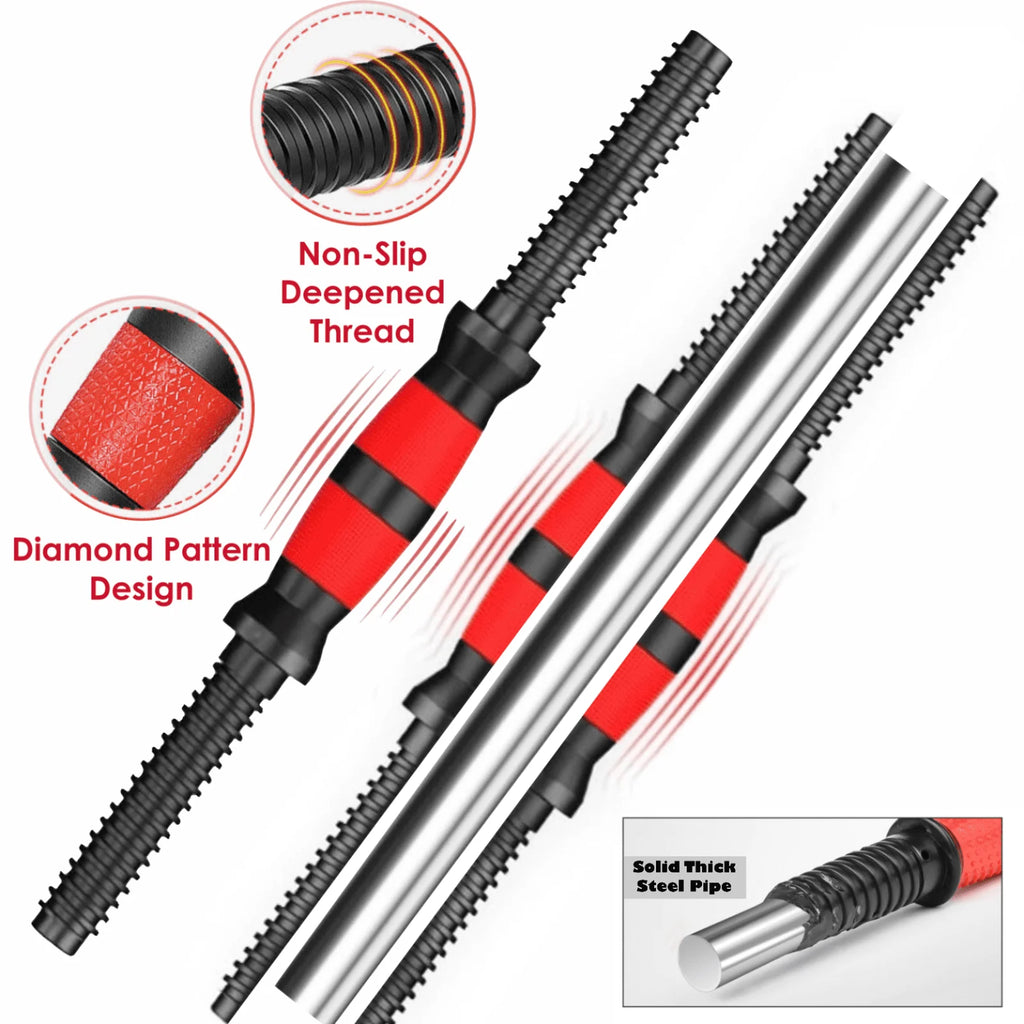 66LB 2 in 1 Adjustable Dumbbell Set with Connecting Rod K606
