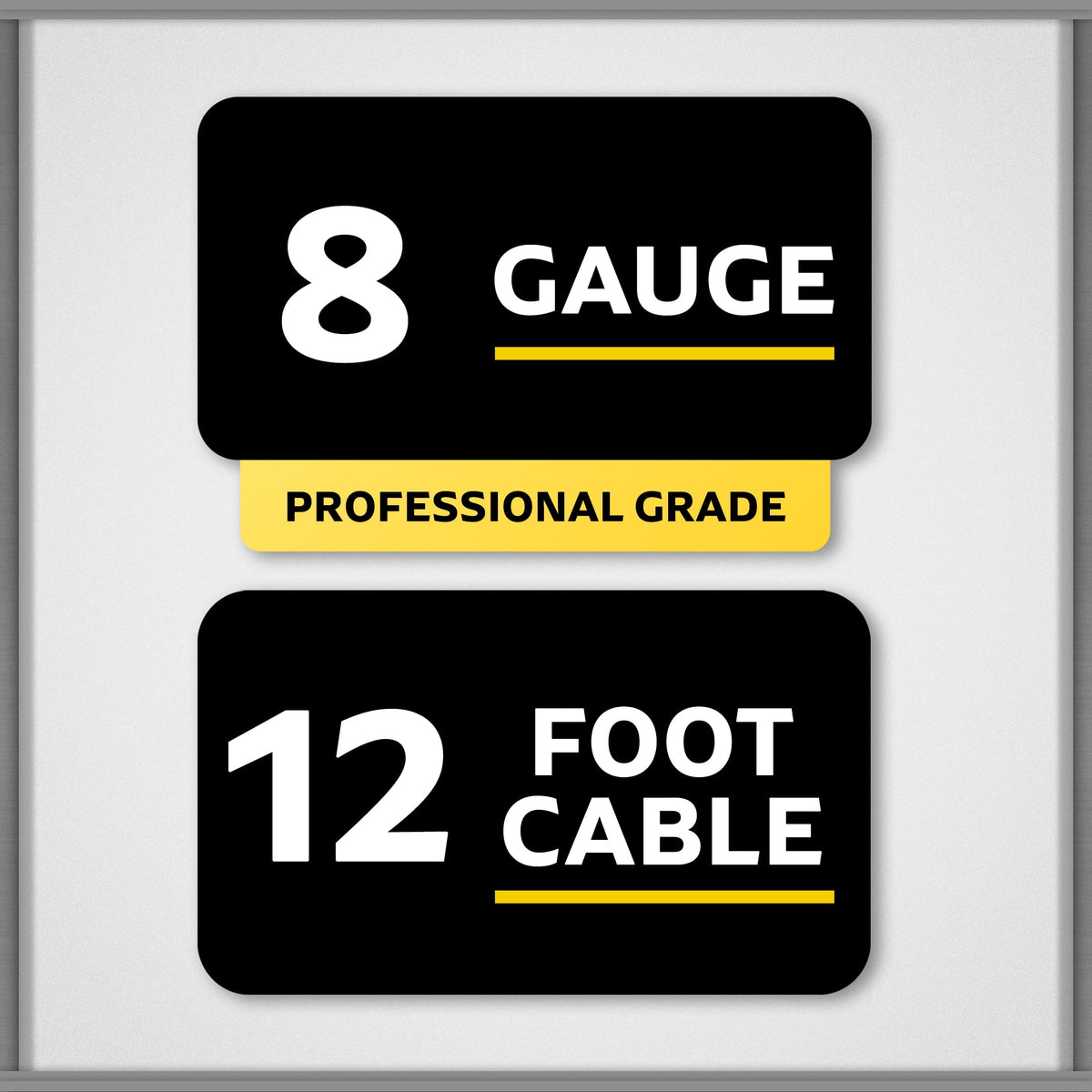 8-Gauge Heavy Duty 12-Foot Booster Cables Q16081