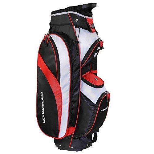14 Way Cart Golf Bag Black Red Y324