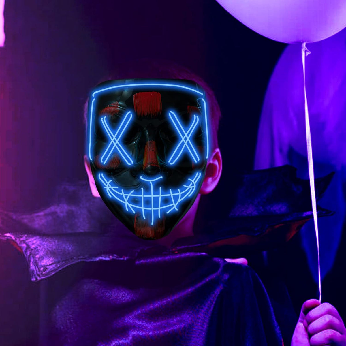 Light Up Mask with 3 Light Modes W5253