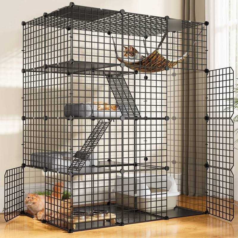 4 Tier Cat Hammock Cat Enclosure T418628