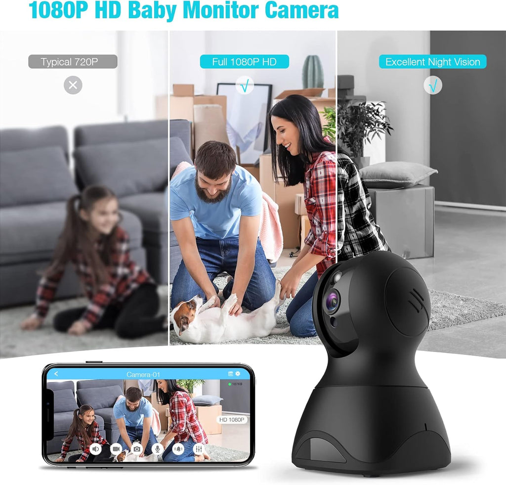 1080P WiFi Pet Camera with 2-Way Talk and Night Vision T918