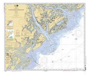 Nautical Chart St Helena Sound to Savannah River Q2585