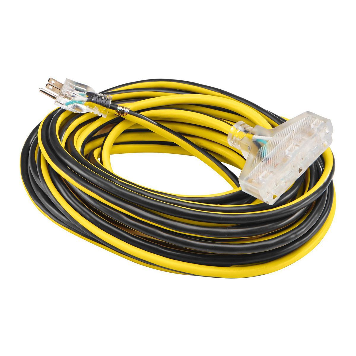 50 ft. 12/3 Gauge Multiple Outlet Extension Cord with Indicator Light D2419