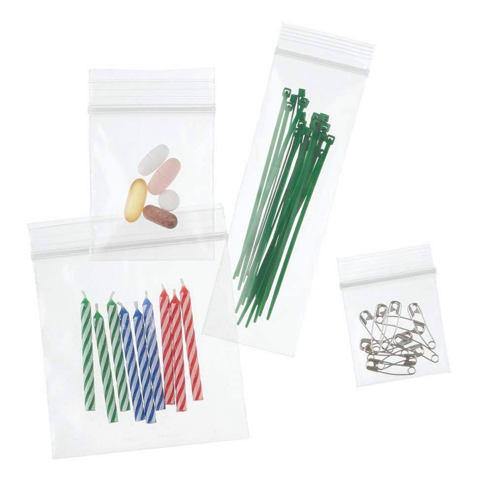 1000 Clear 2 Mil Reclosable Plastic Storage Bags 6 x 8 E306874