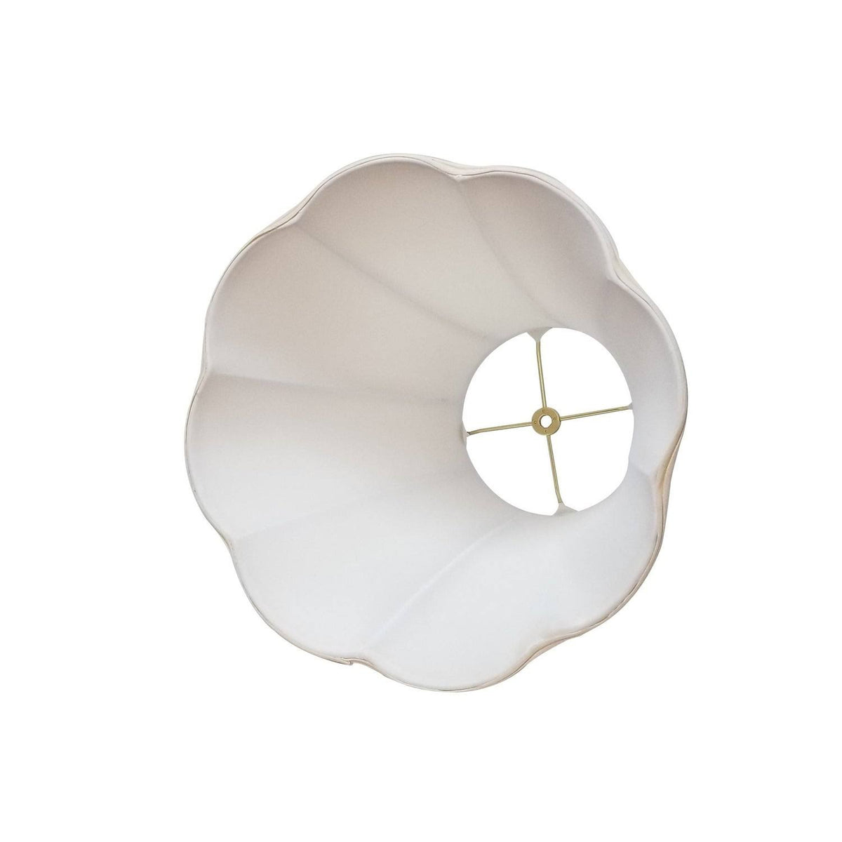 Beige Scallop Bell Lamp Shade E1196