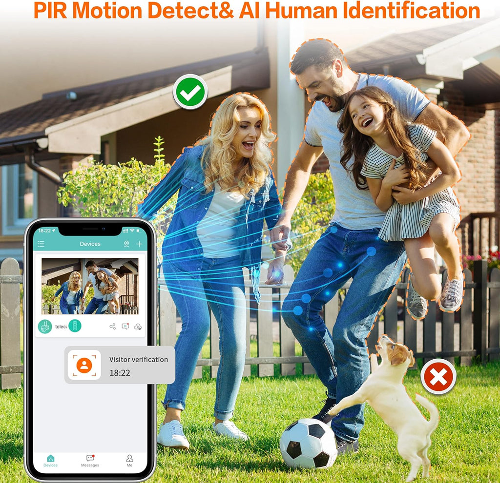 2K Wireless Video Doorbell Camera W547