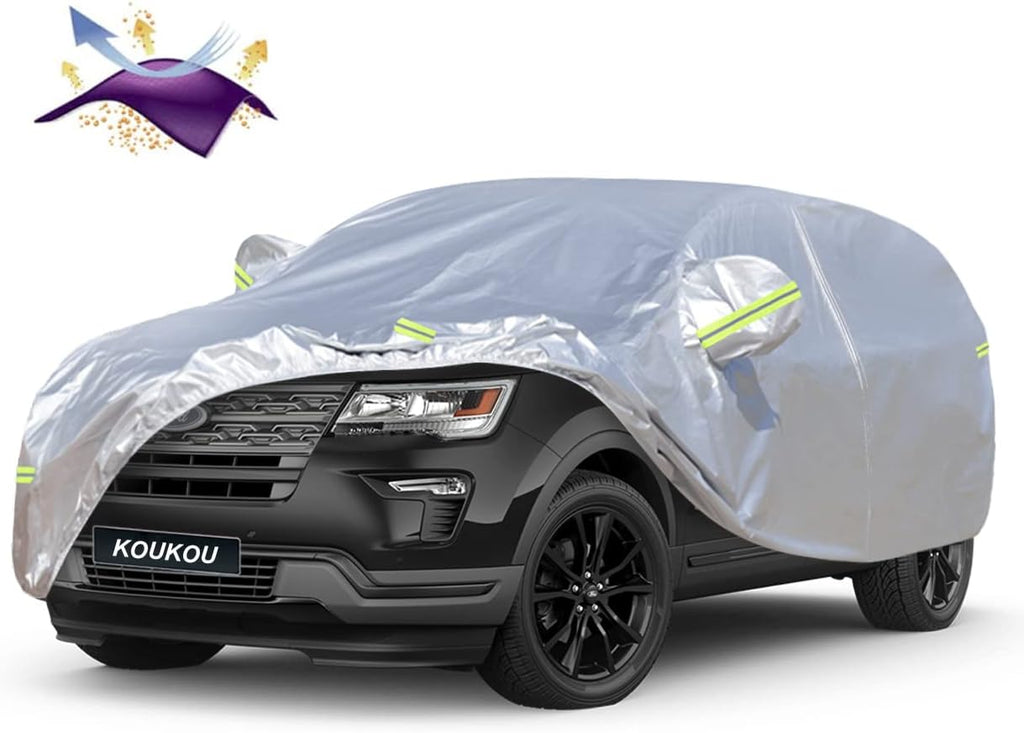 Waterproof All Weather SUV Car Cover with Zipper Door Z1485