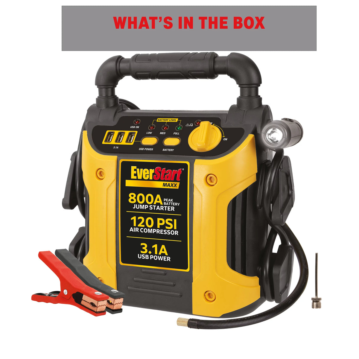 800 Peak Amp Jump Starter with 120 PSI Compressor X13226