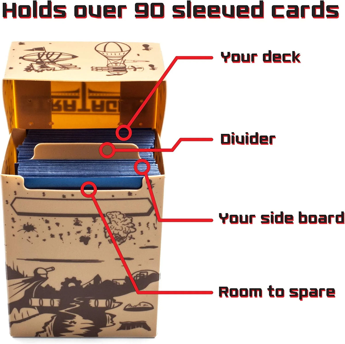 Card Deck Box with Divider 1 Pack V7992