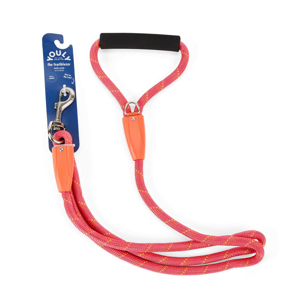 Pink & Orange Dog Lead Z11692