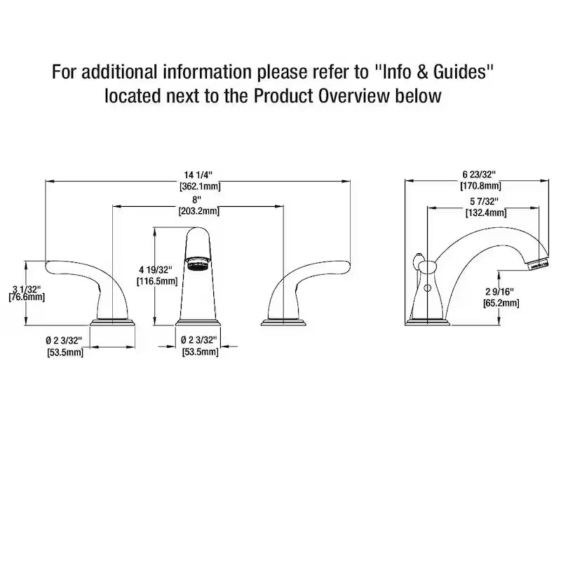 8 in. Widespread Double-Handle High-Arc Bathroom Faucet in Brushed Nickel L699035