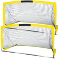 6'x4' Set of 2 Foldable Soccer Goals S728
