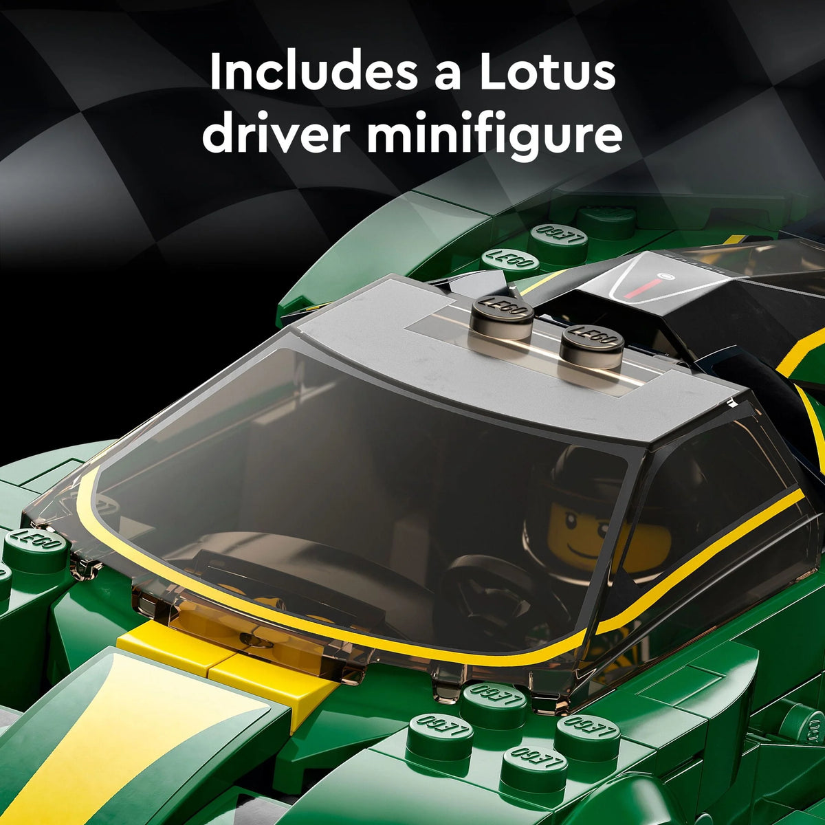Race Car Toy Model with Racing Driver Minifigure X19013