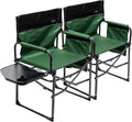 Oversized Portable Folding Camping Chair with Side Table J809493