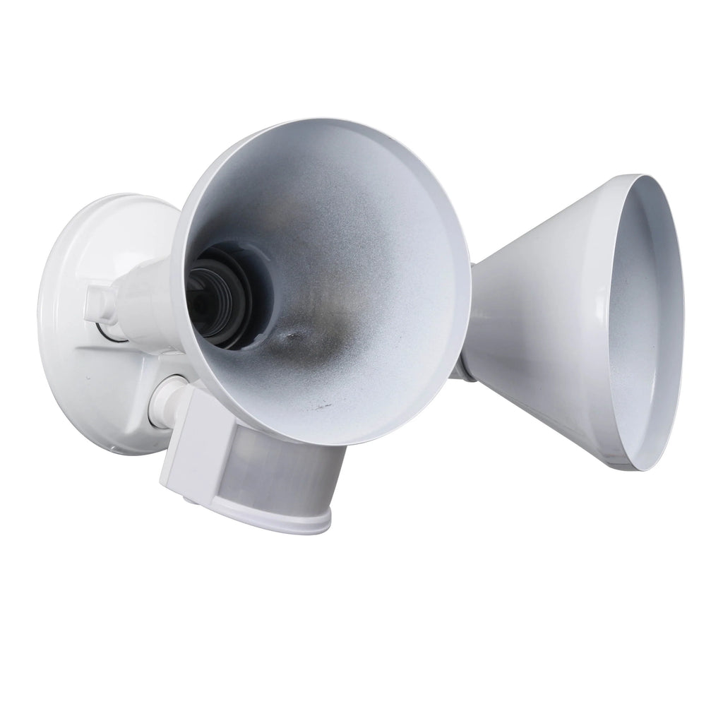 White Dual Head Motion Activated LED Security Flood Light L84793