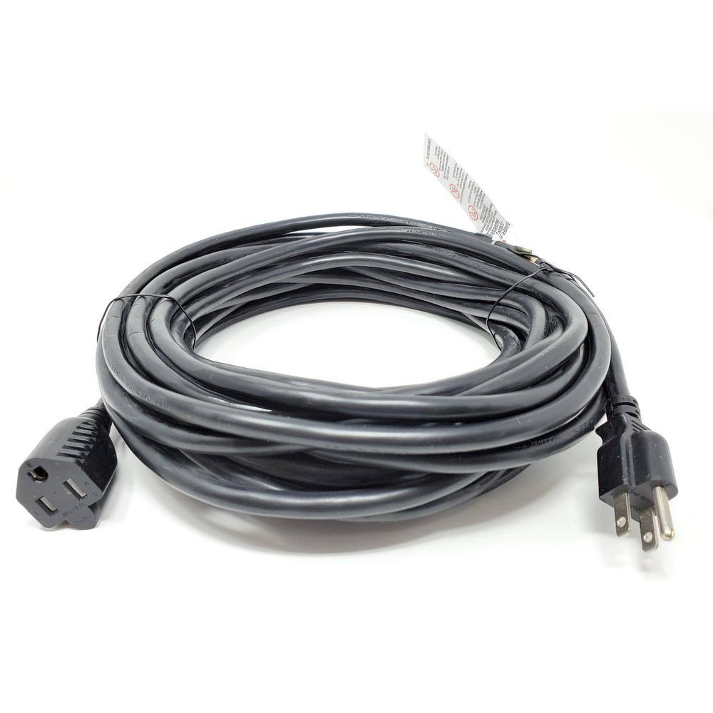 50 ft. 14 AWG Outdoor Power Extension Cable, Black N1695