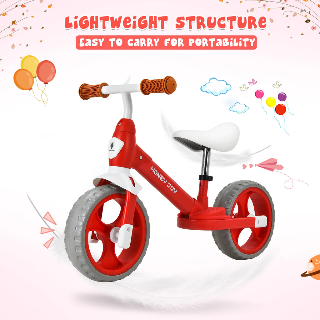 Kids Balance Bike Toddler Training Bicycle Red X436616