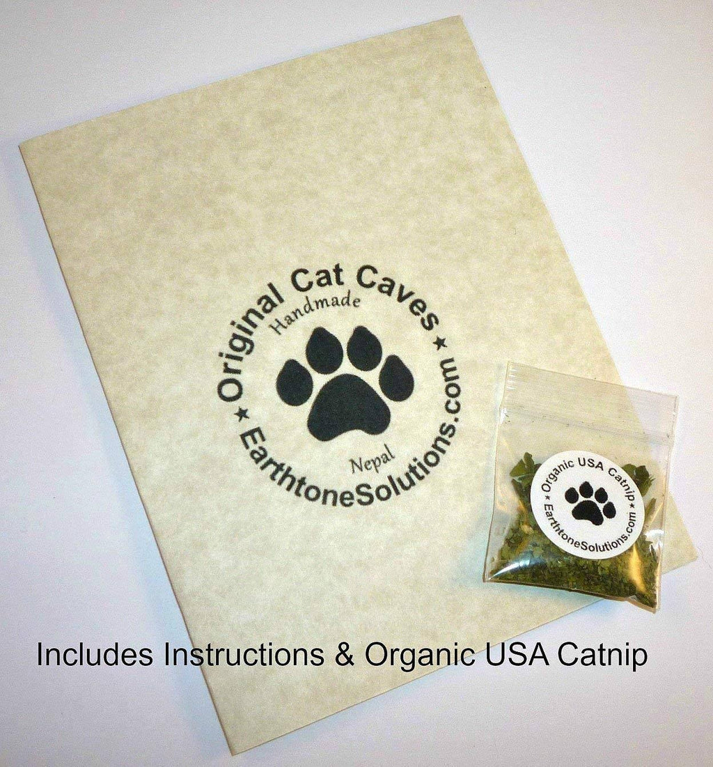 Handmade Natural Cat Cave Bed V4438