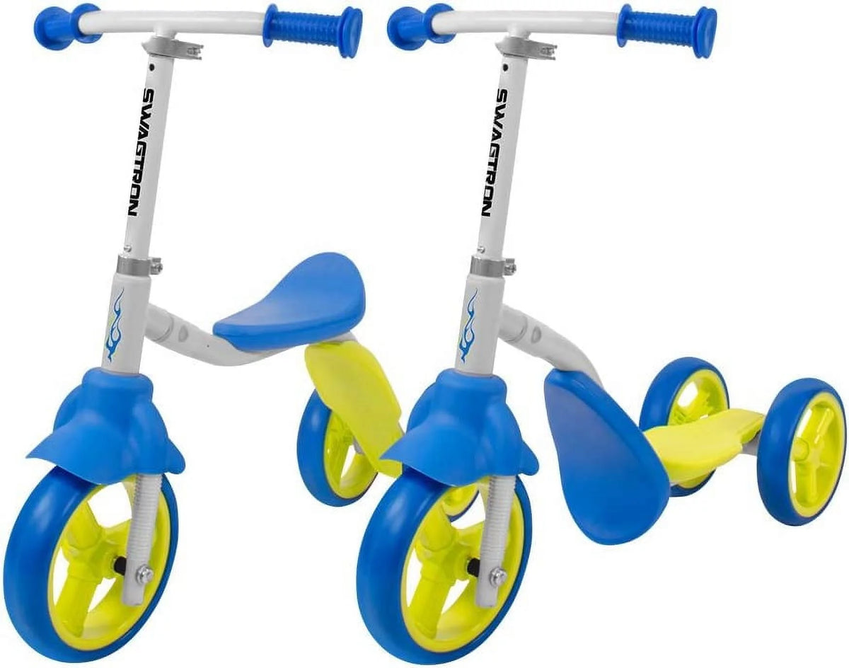 3 Wheel Scooter & Ride-On Balance Trike 2-in-1 Adjustable F46828