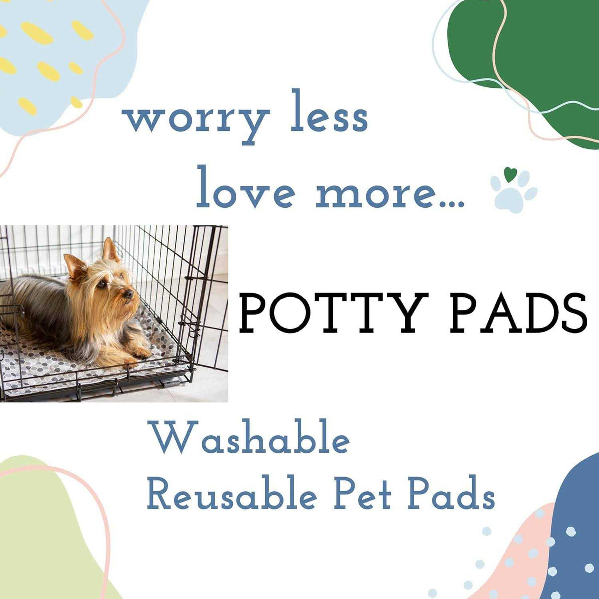 Quilted Washable Reusable Dog Pee Pads J455