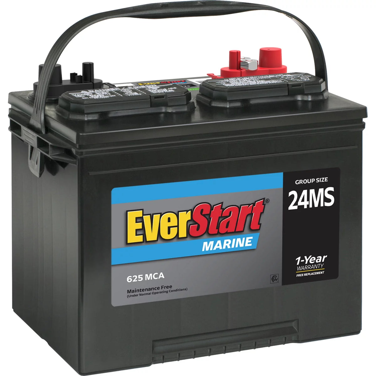 Lead Acid Marine Starting Battery Group Size 24MS 12 Volt 1000 MCA S56820