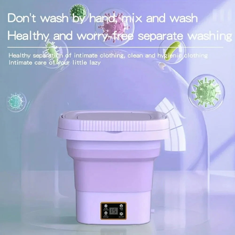 Portable 9L Foldable Mini Washing Machine B69655
