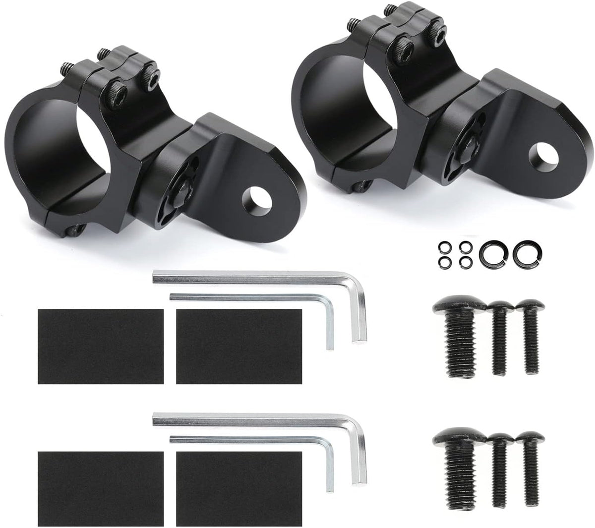 1.75 to 1.85 inch UTV Flag Mount Whip Light Mount Bracket Set of 2 M455