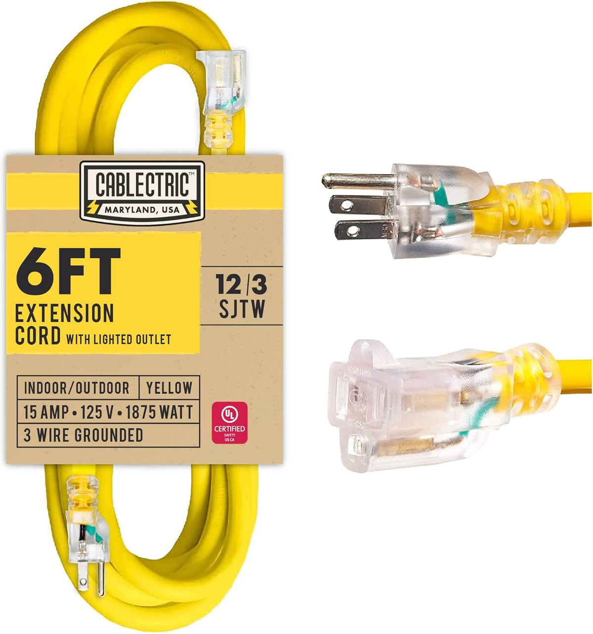 50 Ft 12 Gauge Heavy Duty Orange Extension Cord G872789