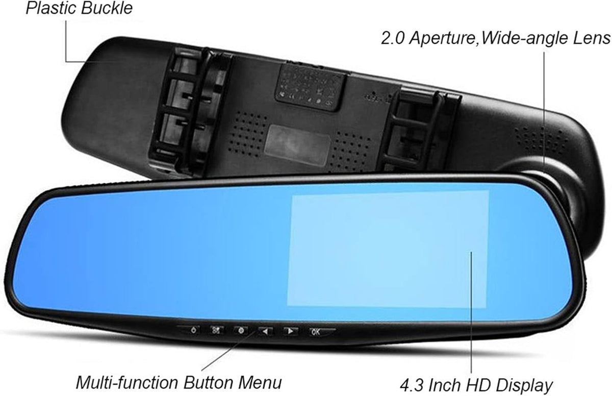 1080P Full HD Dual Camera Dash Cam 170 Wide Angle E1730