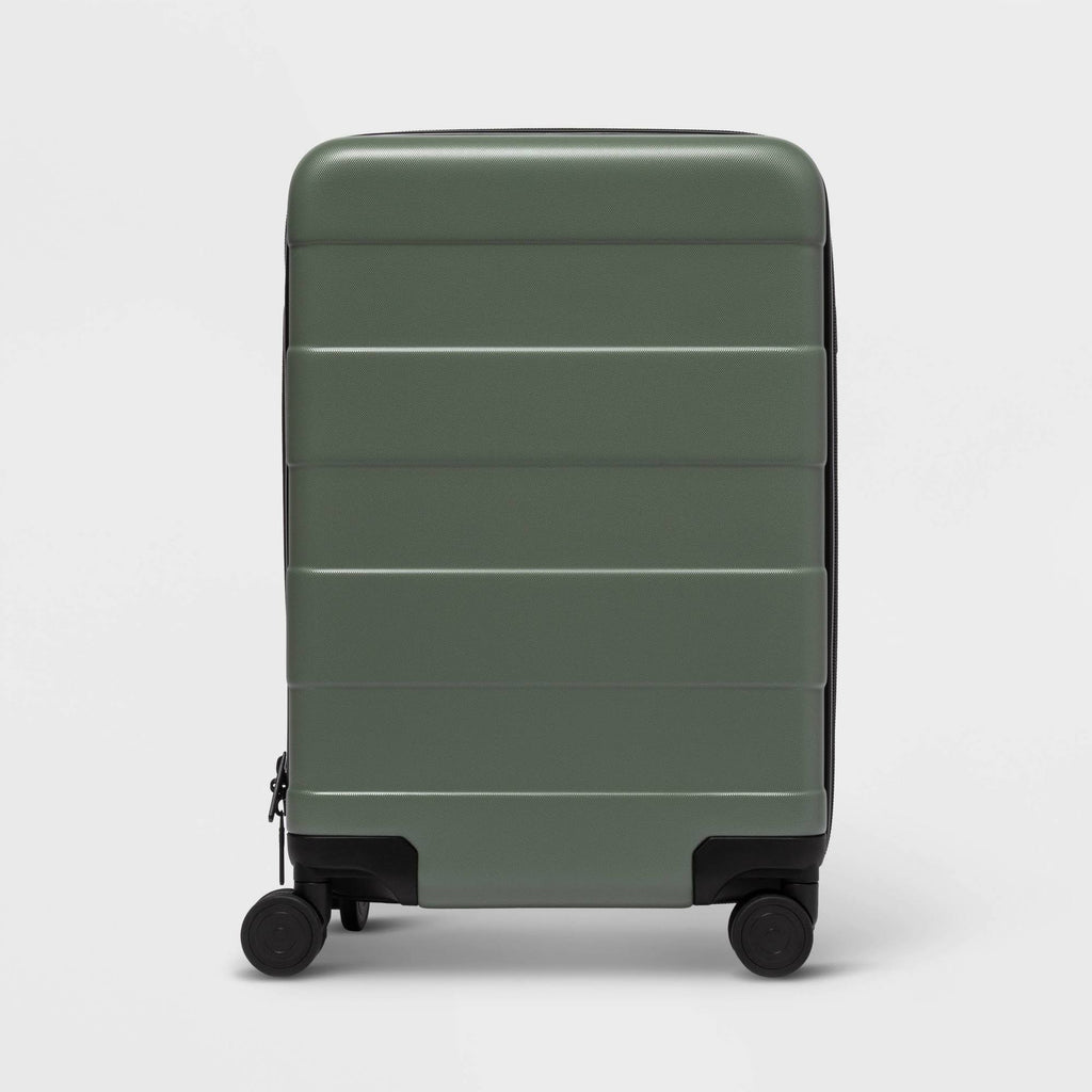 20x22 Carry on Spinner Suitcase Green A2971
