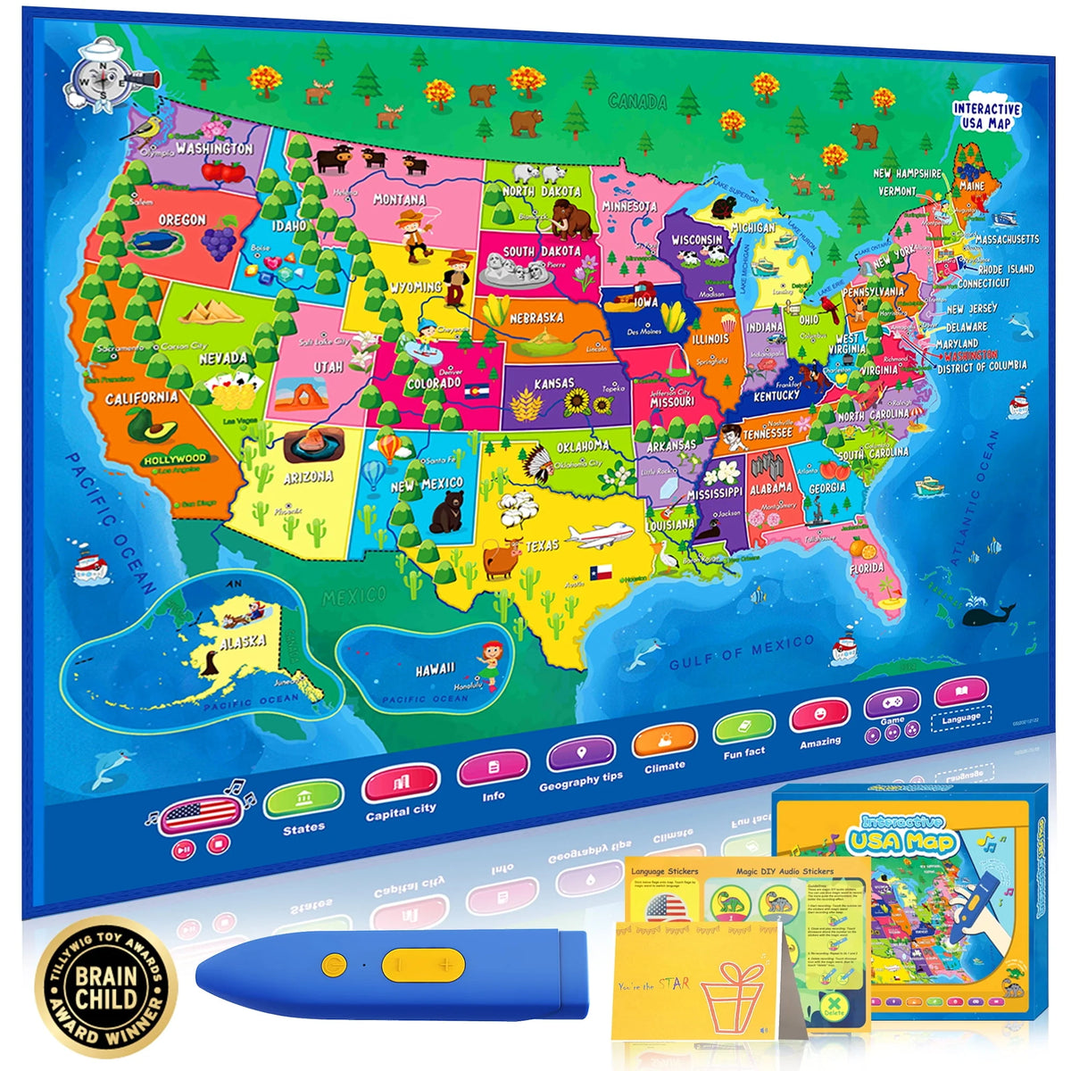 Educational Map Games for Kids X870