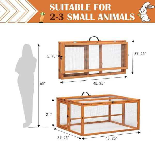 Chicken Coop & Roosting Bar Small Pet Hutch I514