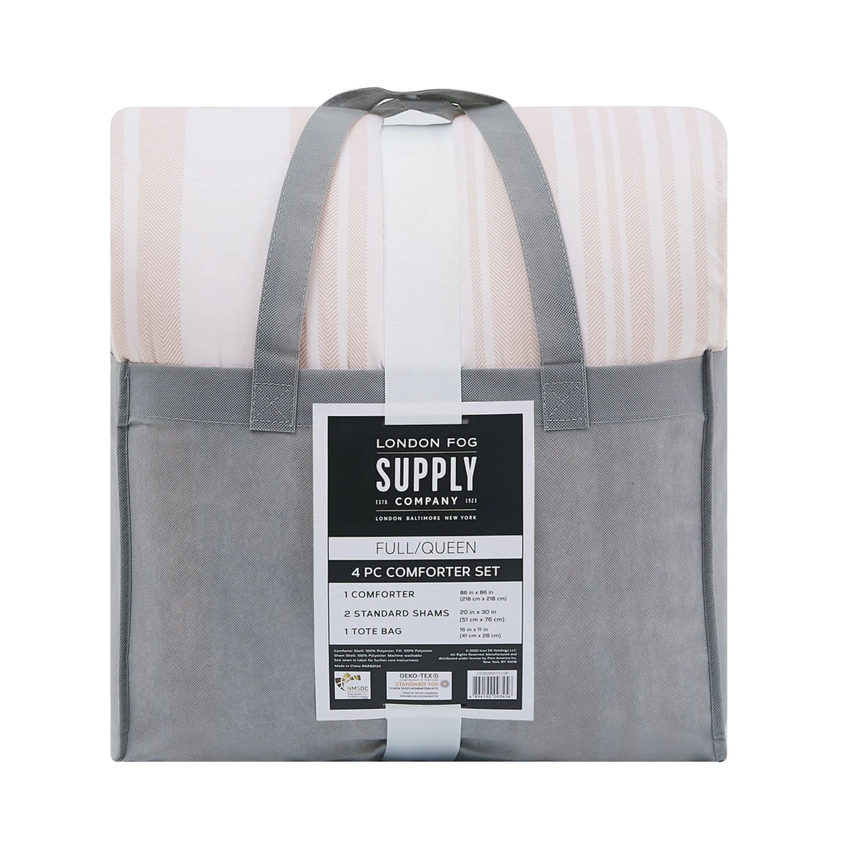 Grey 4-Piece Garment Washed Comforter Set P79546