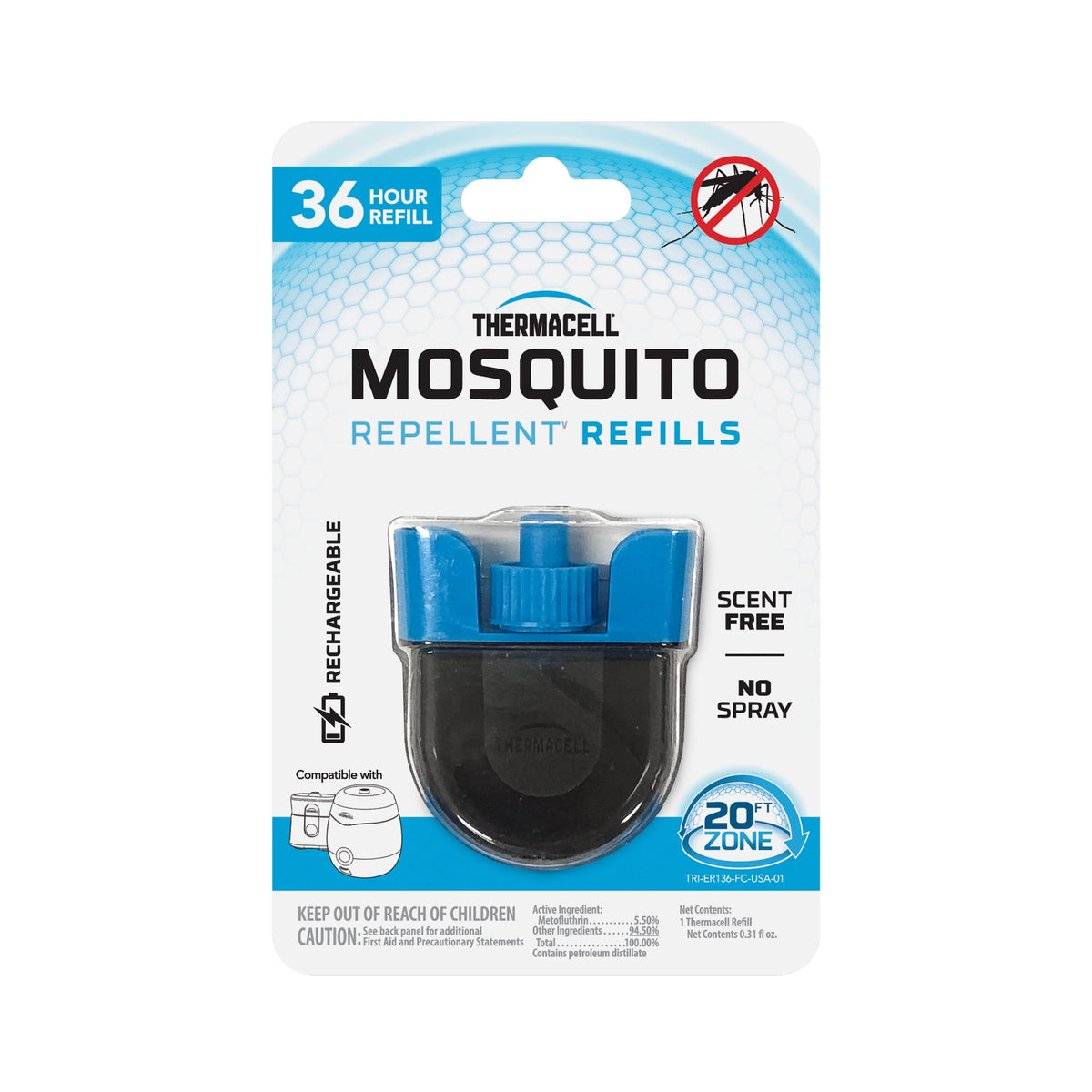 Rechargeable Mosquito Repellent Refill G291611