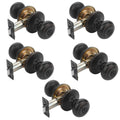 Aged Oil Rubbed Bronze Door Knob Privacy Set 5 Pack C29810