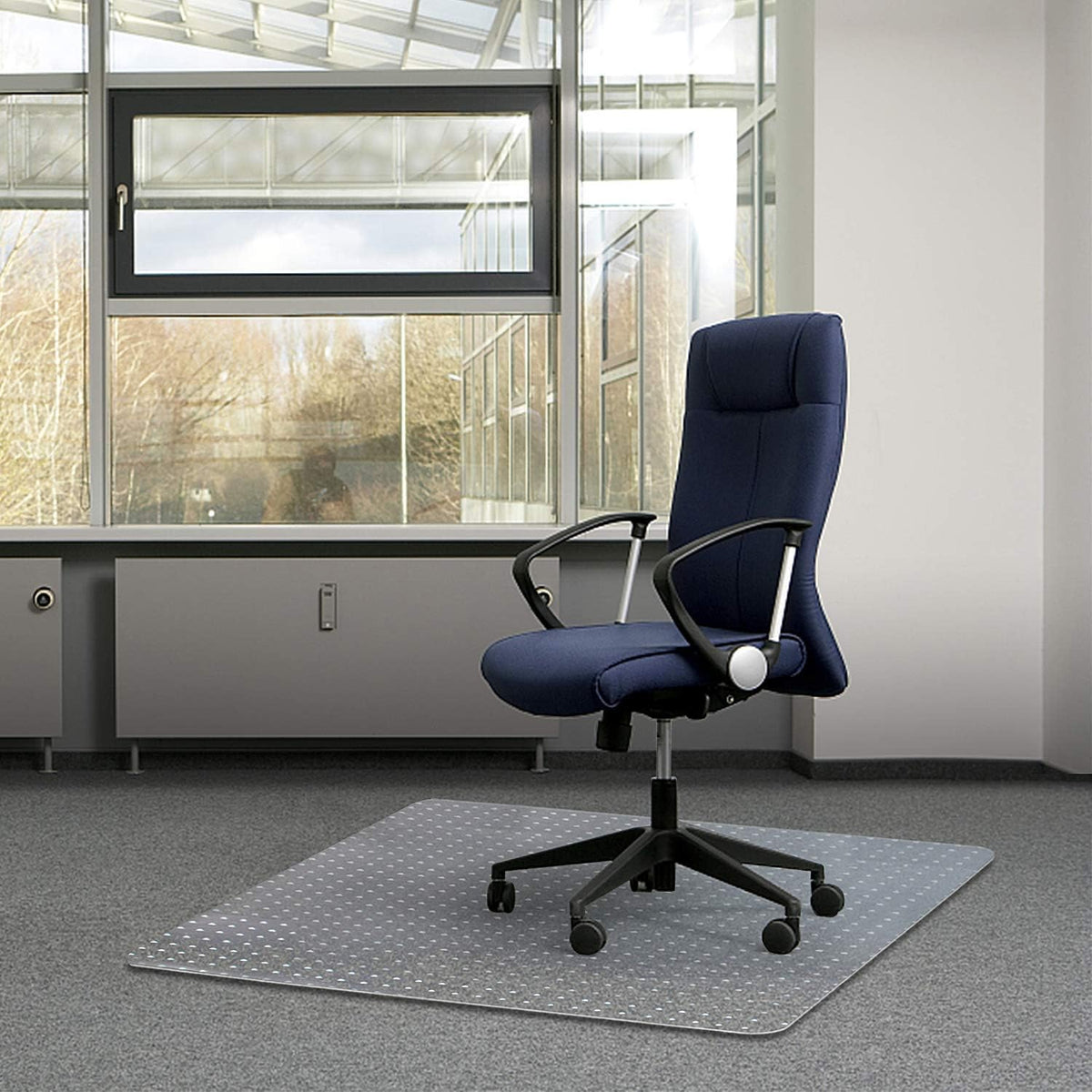 Transparent 30 X 48 with Lip Chair Mat for Carpets U402