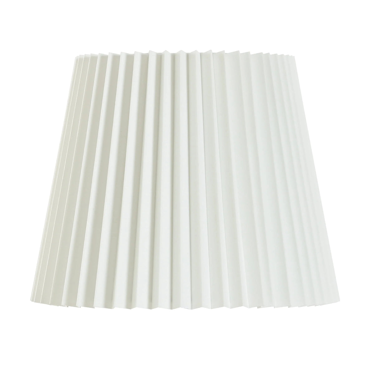 White Knife Pleat Accent Lamp Shade I6608