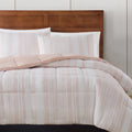 Grey 4-Piece Garment Washed Comforter Set P79546