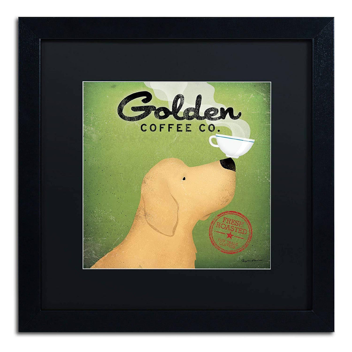 Black Matte with Black Frame 16x22 Art Q6869