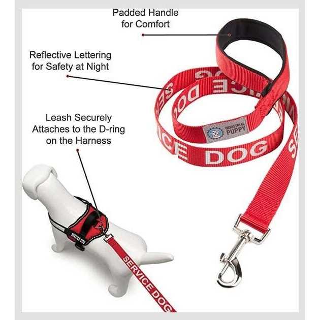 Emotional Support Dog Leash Wrap with Neoprene Handle S95050